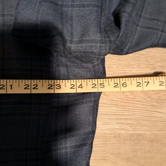 Ralph Ralph Lauren Size 48R Silk Wool Blend Blazer 2 Button Blue Plaid - Picture 16 of 16
